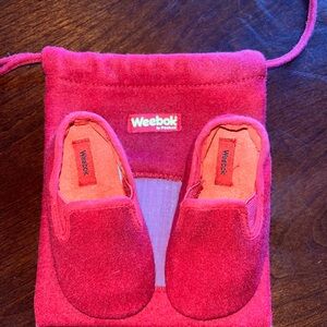 Weebok Red Baby Shoes with Pouch